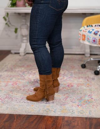 Judy Blue - Calça jeans skinny bordada com bolso traseiro e cintura alta