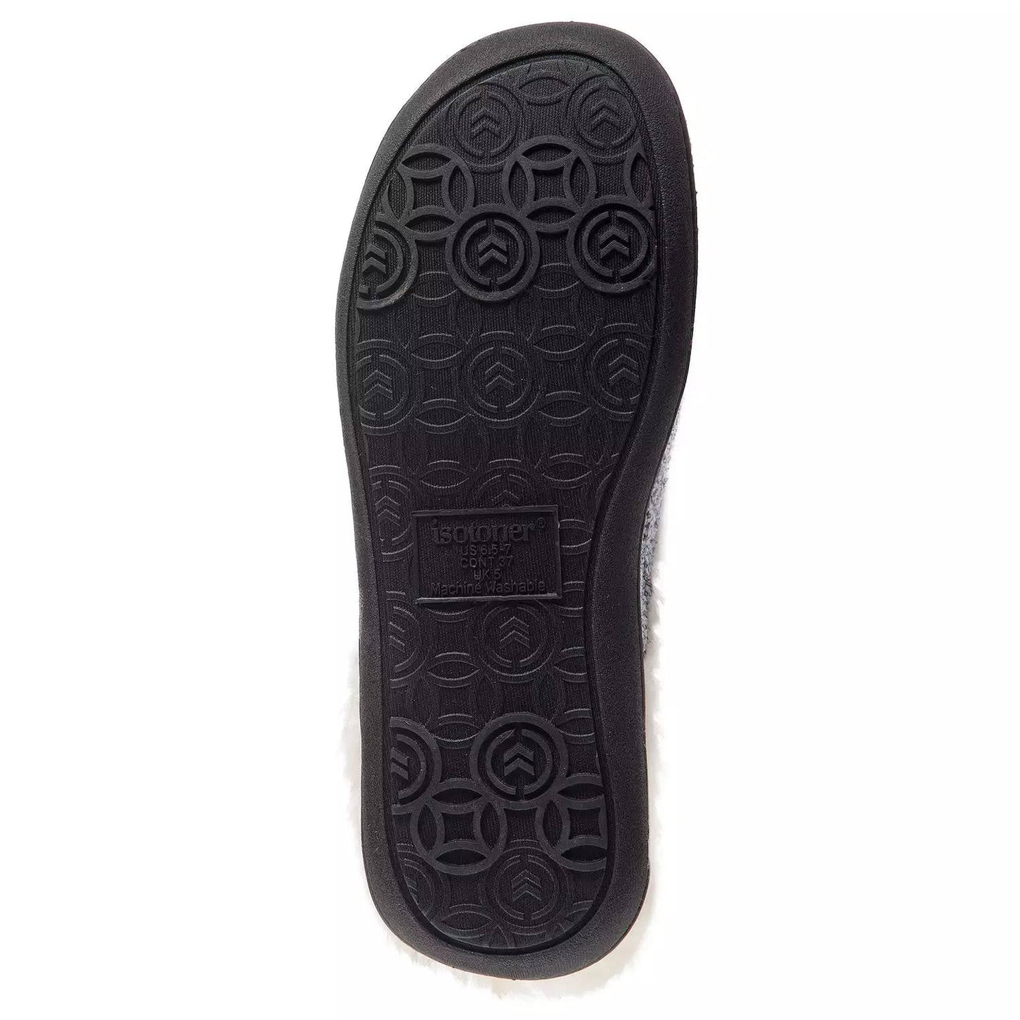 Isotoner - Women's Erin Rib Knit Chenille Hoodback Slippers