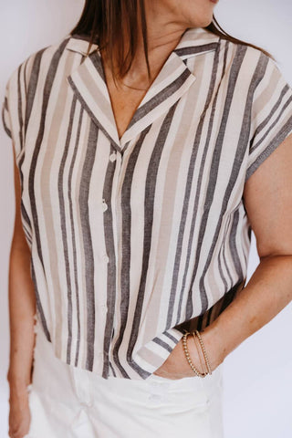 Em fevereiro - Paige Striped Top