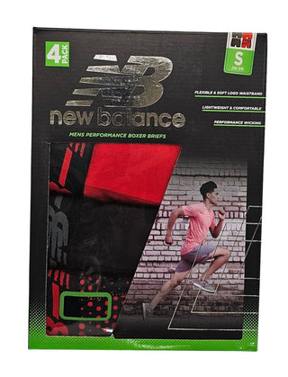 New Balance - Cuecas Boxer Performance Masculinas - Pacote com 4