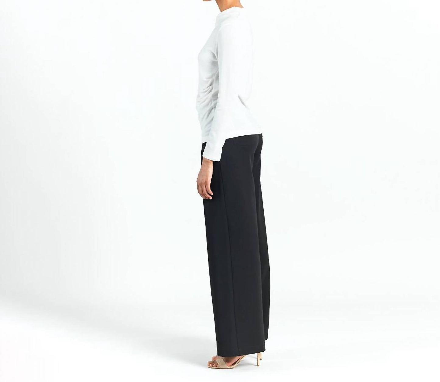 Clara Sunwoo - Side Ruched Sweater Top