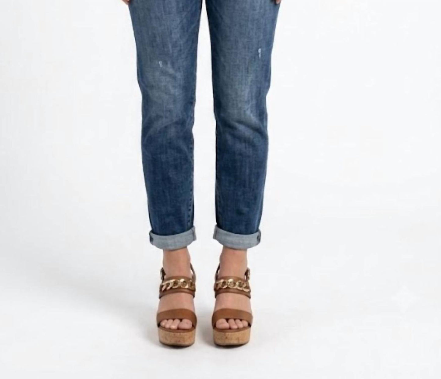 Judy Blue - Juliana Mid Rise Button Fly Boyfriend Denim Jeans