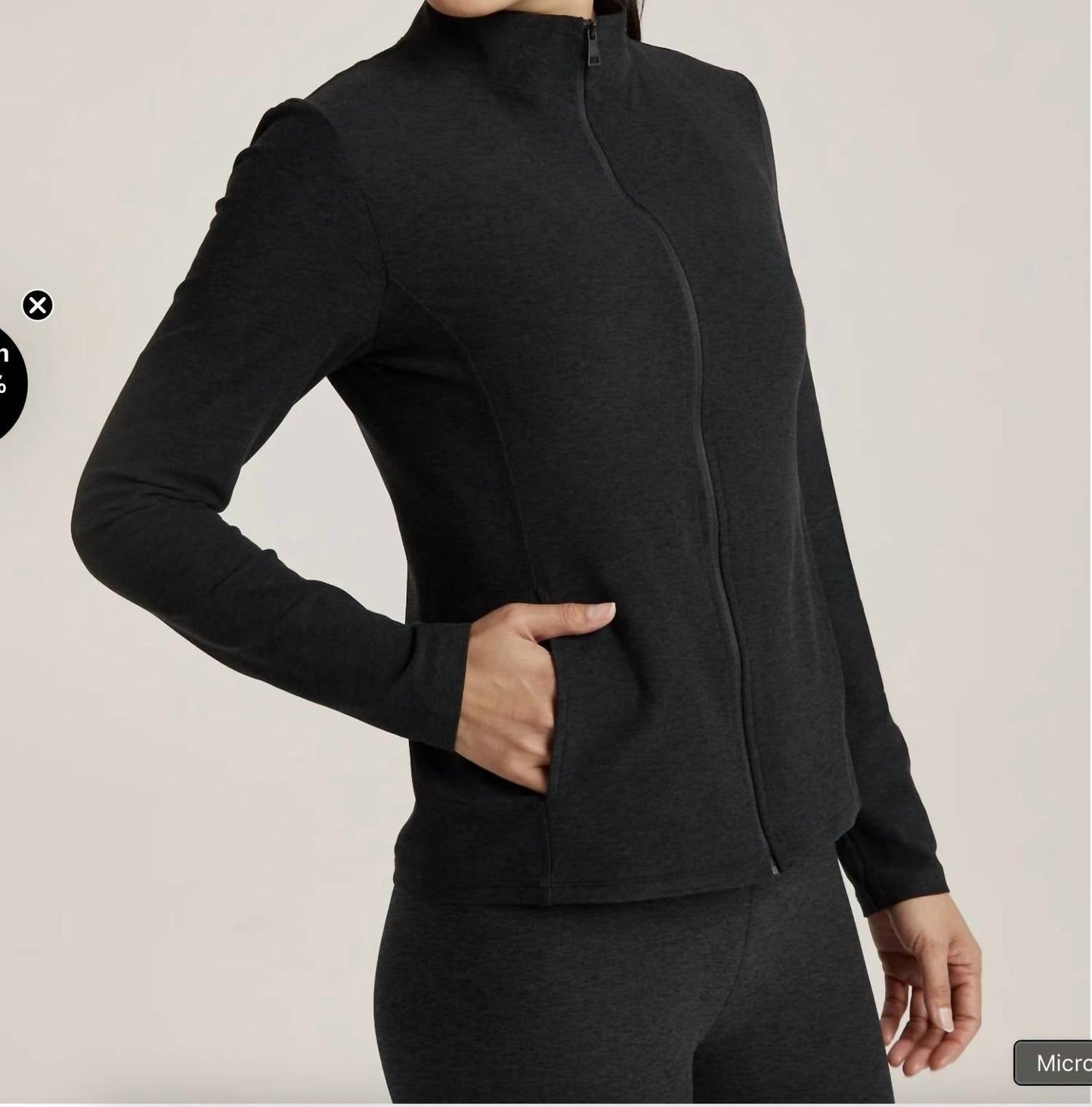 Beyond Yoga - On The Go Mock Neck Jacket