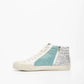 Miim - Women's Kyle Rubber Lace-up Glitter Leather Sneakers