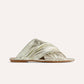 Forte Forte - Women's Flat Laminated Leather Crossed Sandals