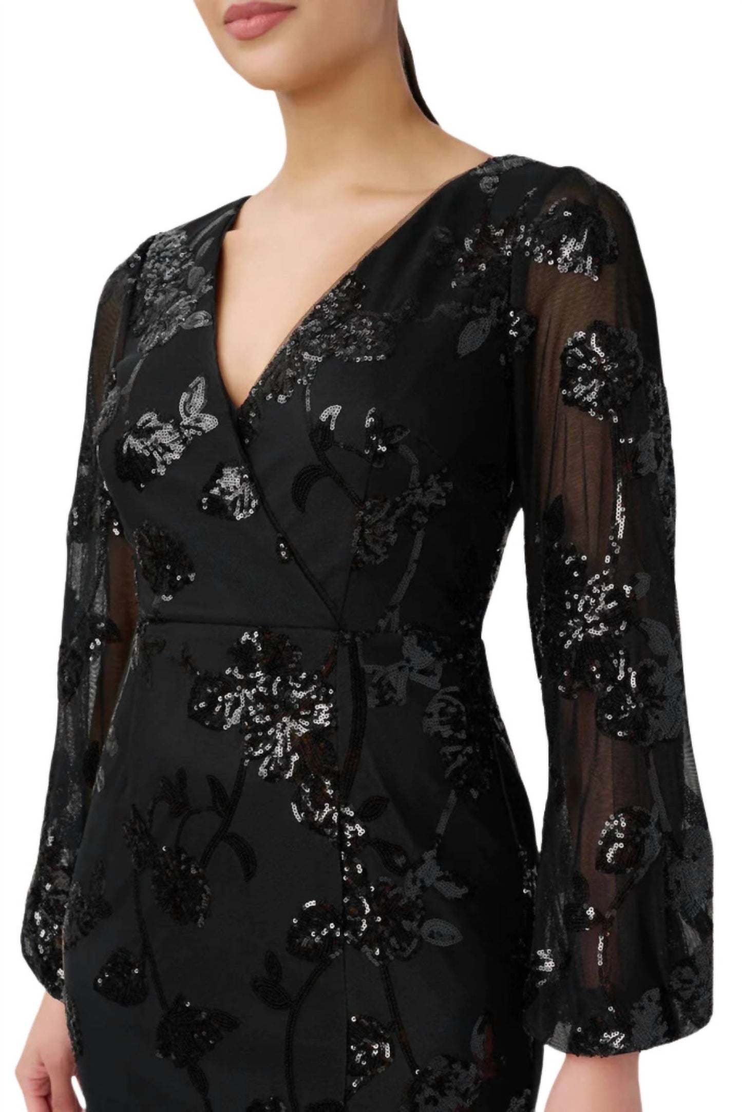 Adrianna Papell - Sequined Sheath Dress