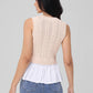 525 America - Camilia Mixed Media Cable Tank