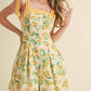&Merci - Floral Pleated And Flare Romper