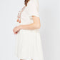 Entro - Embroidered & Tassel Mini Dress