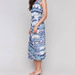 Charlie B - Sleeveless Cotton Dress With Faux Knot Detail