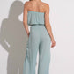 Elan - Strapless Romper Tie Waist