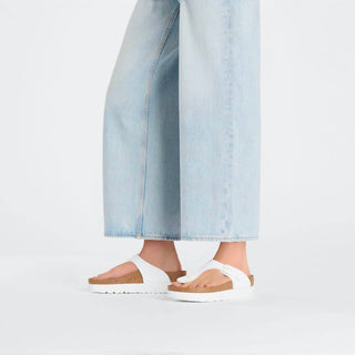 Birkenstock - Sandália feminina plataforma Gizeh Birko-Flor - Ajuste regular