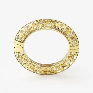 Avenue Chic - Women's Temple Muse Oval Hinge Cuff