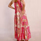 Molly Bracken - Scarf Print Satin Maxi Dress