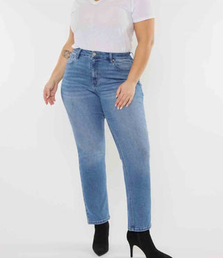 Kancan - Alannah High Rise Slim Straight Jeans - Plus