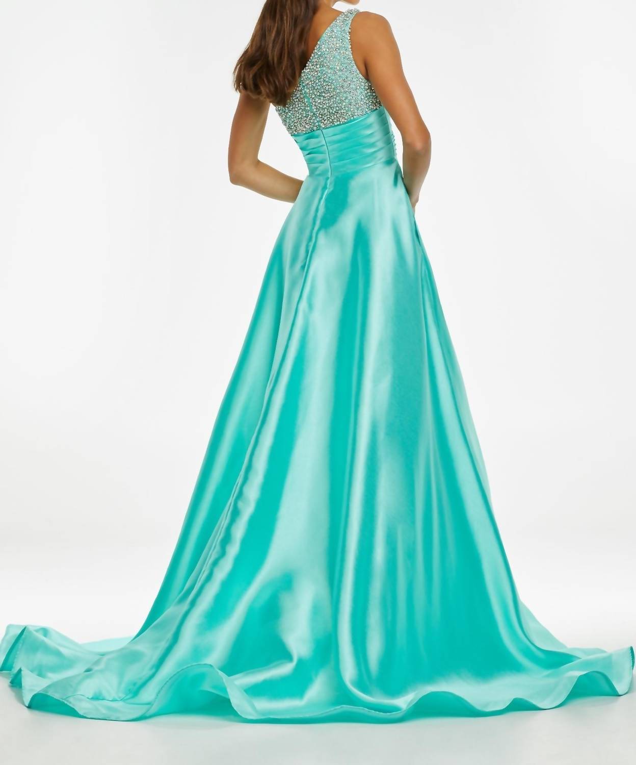 Ashleylauren - One Shoulder Ball Gown