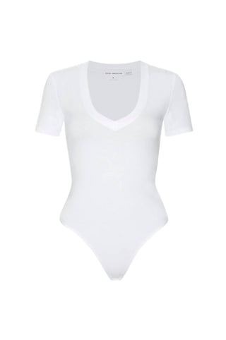 Good American - Women's Super Stretch Deep V-neck Bodysuit