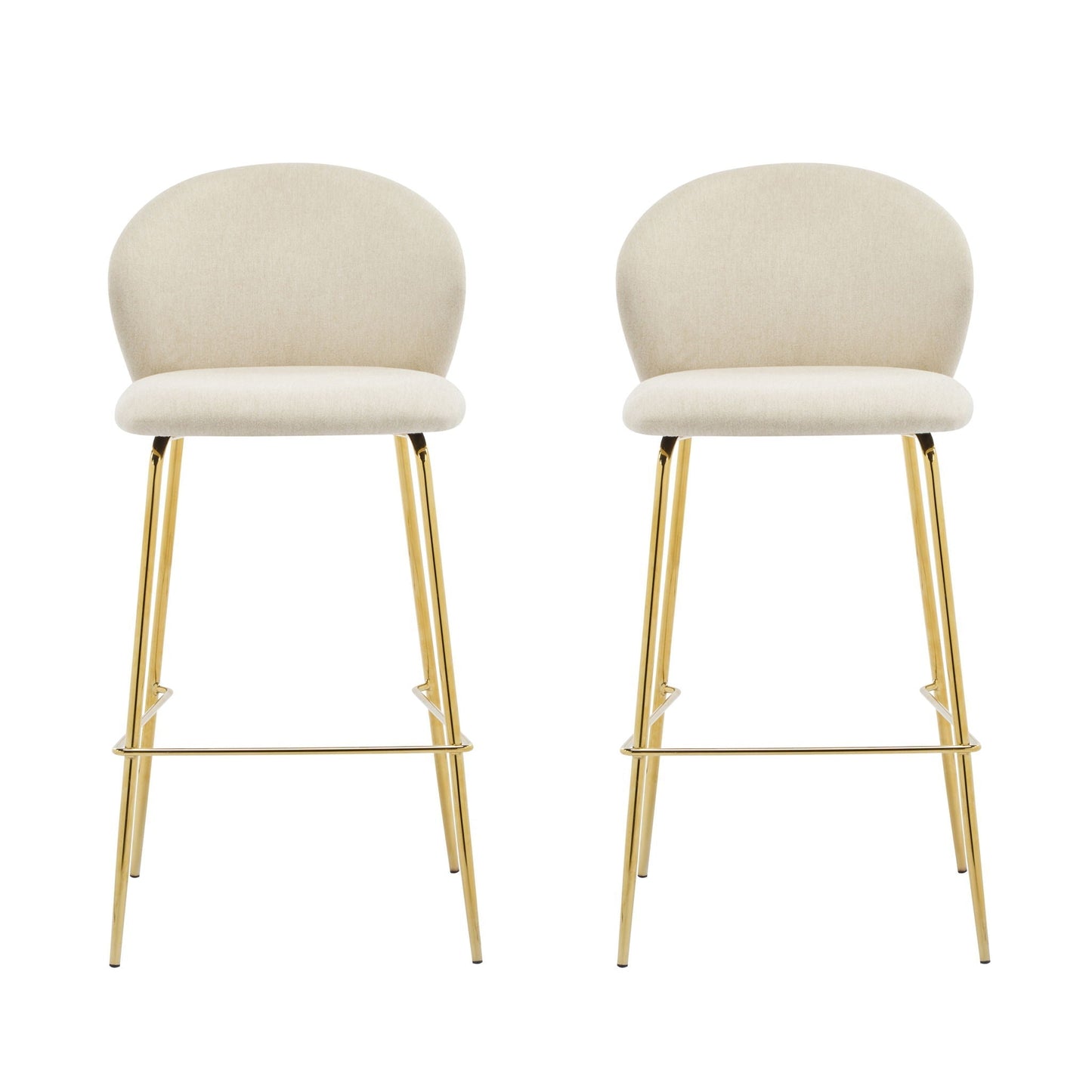 Kira Upholstered Bar Stool Set of 2