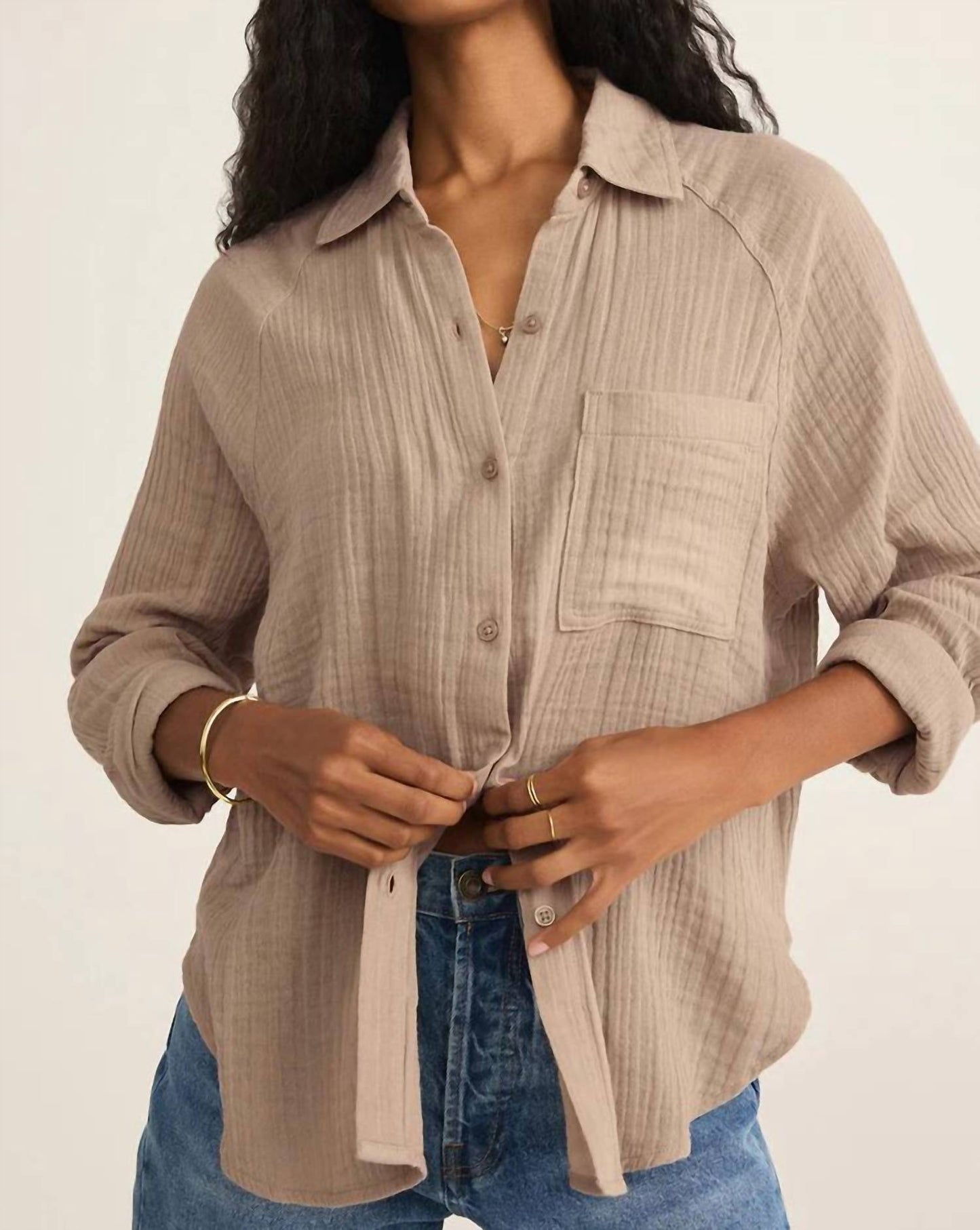 Z Supply - Perfect Airy Gauze Button Up Shirt