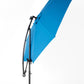 10ft Solar LED Offset Hanging Market Patio Umbrella (Dark Blue)