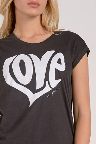 Elan - Love Scoop Neck Top