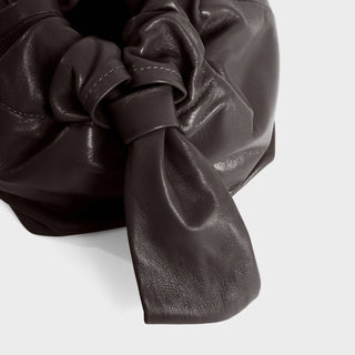 Lemiz - Bolsa de mão feminina Mariposa Twist de couro