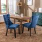 Nikki Collection Modern Tufted Velvet Upholstered Dining Chair Set of 2