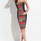 Rachel Allan - Fully Beaded Knee-length Jersey Dress