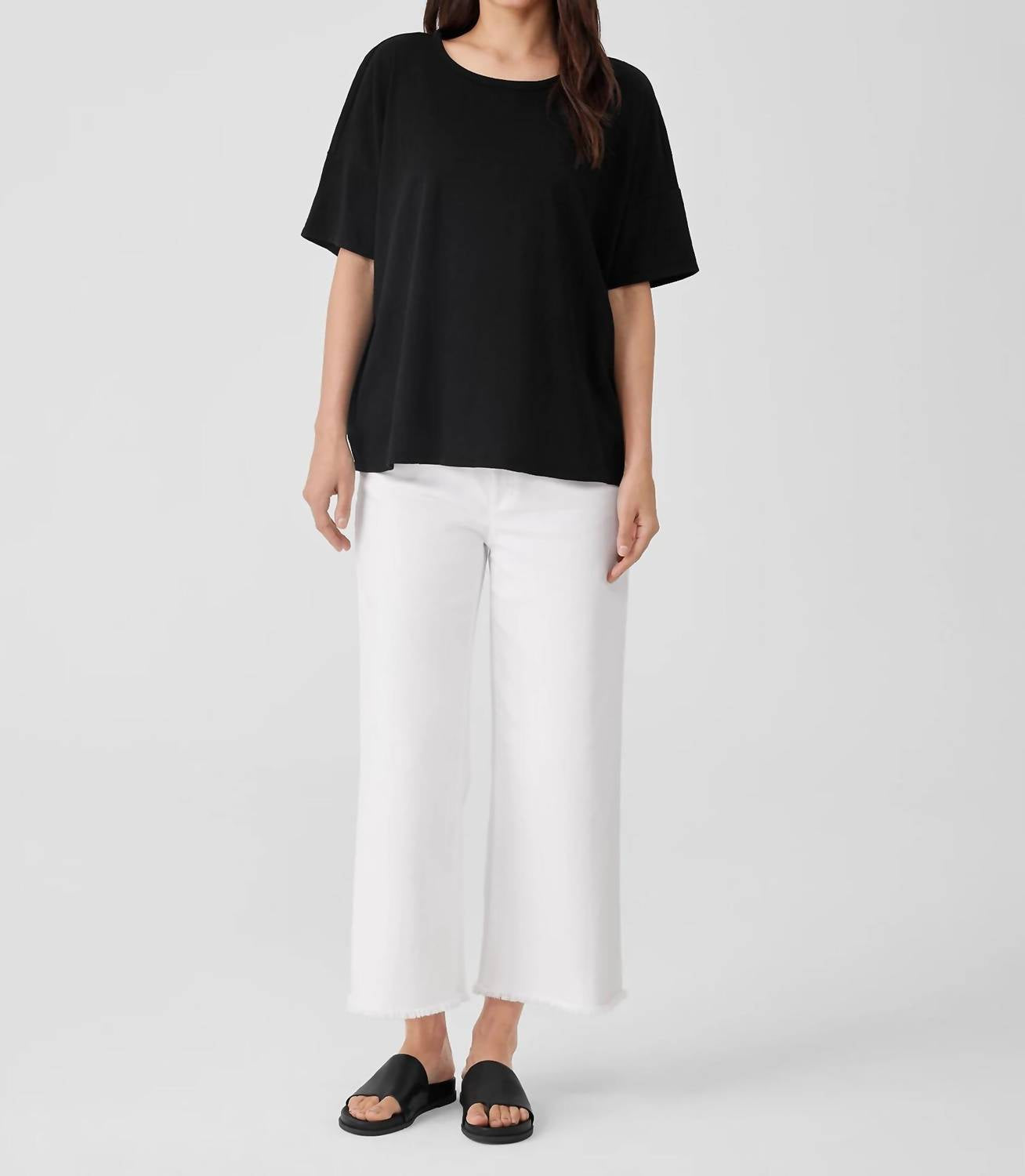 Eileen Fisher - Crew Neck Boxy Tee