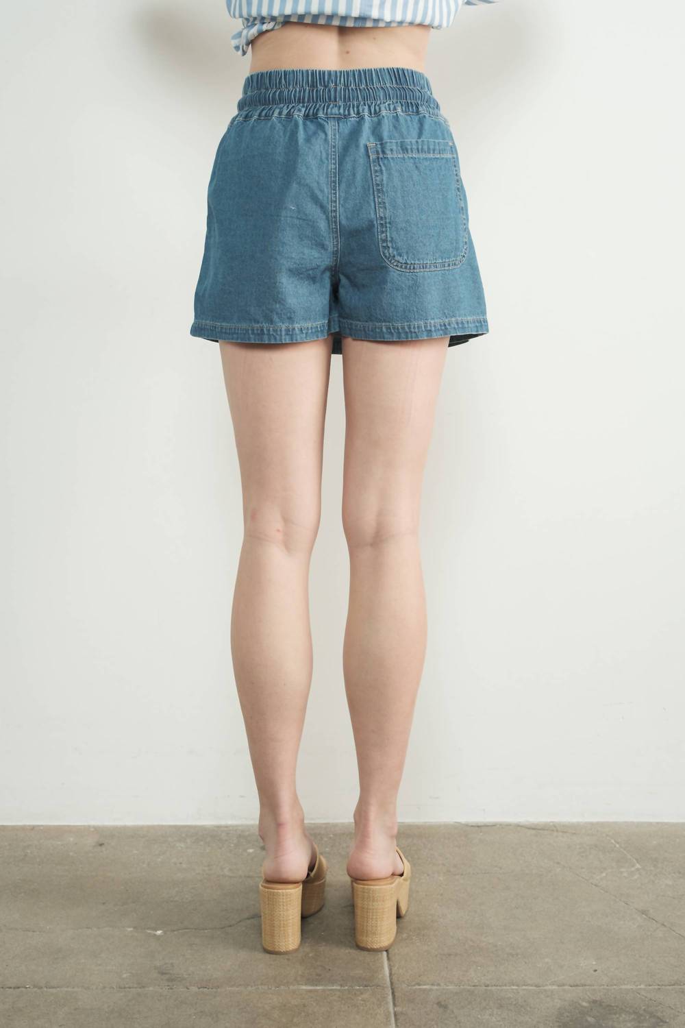 Aaron & Amber - Smocked Waistband Skorts