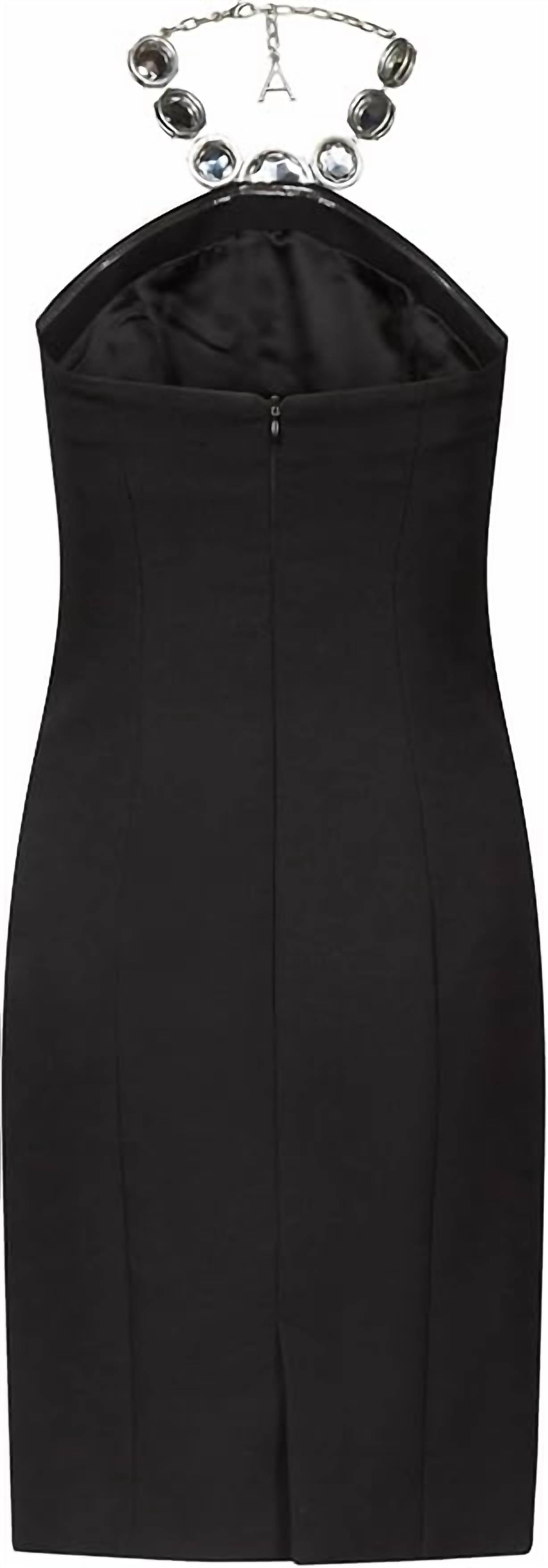 Area - Crystal Halter Dress