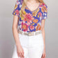 Johnny Was - The Janie Favorite Short Sleeve V-neck Swing Tee - Plus