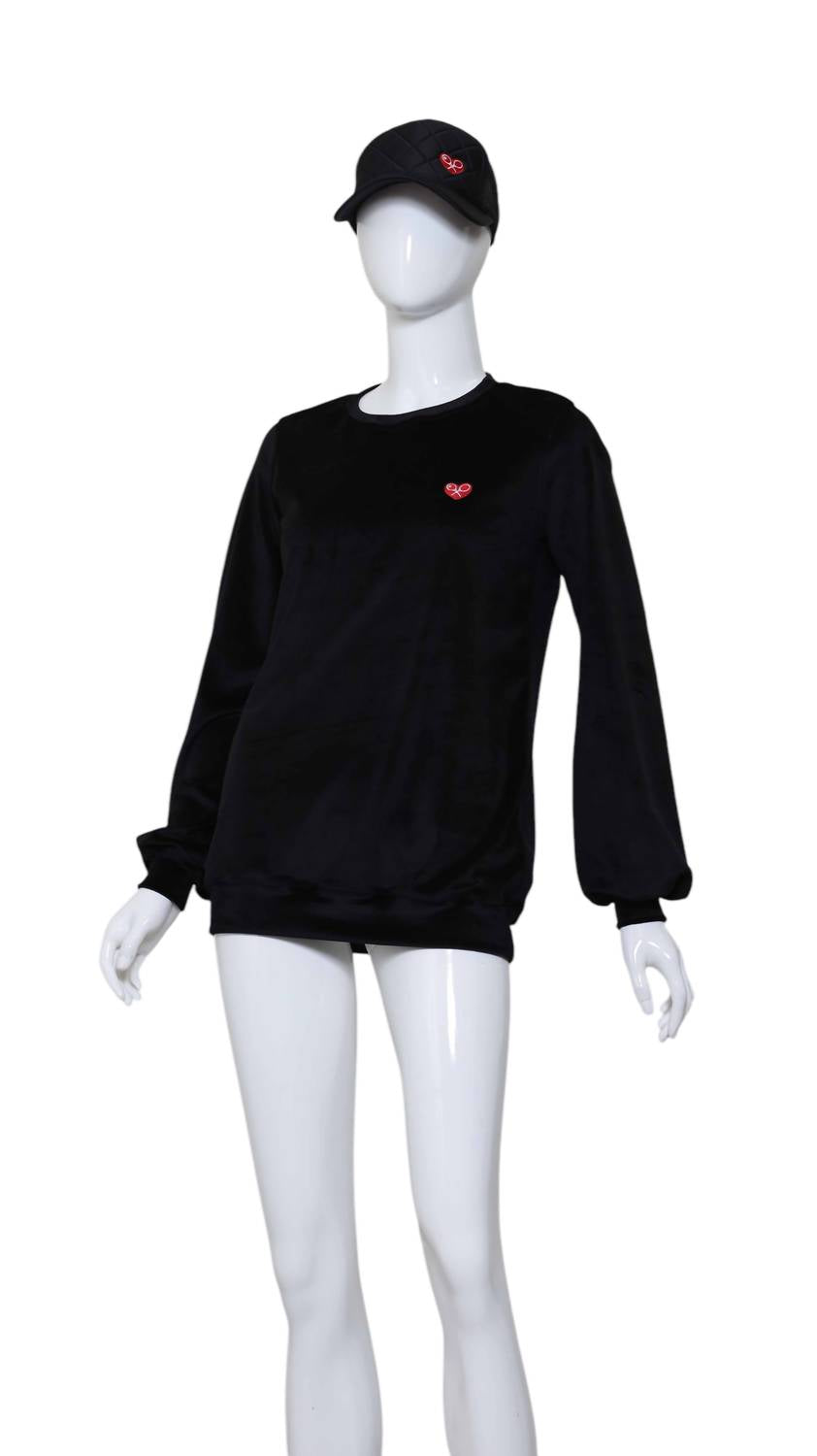 Love Love Tennis - Women's Velvet Long Sleeve Top