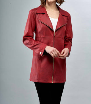Insight - Faux Long Vegan Leather Jacket