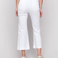 Charlie B - Cropped Pull-on Flare Jeans With Front Buttons