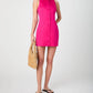 French Connection - Cotton Sateen Round Neck Mini Dress