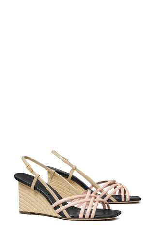 Tory Burch - Sandália feminina plataforma com várias tiras