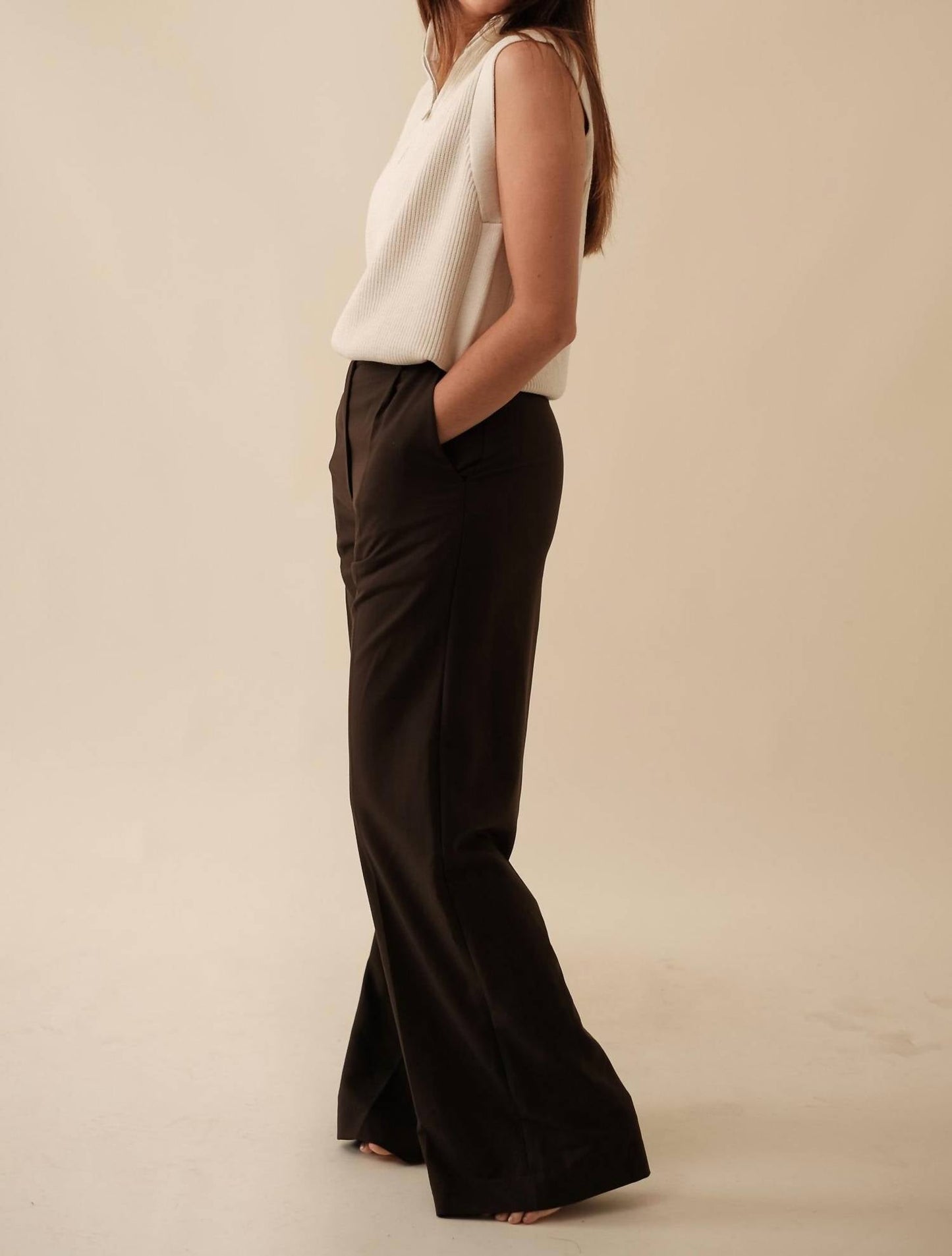 Sofie The Label - Brooks Pleated Wide Leg Trouser
