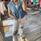 &Merci - Denim Babydoll Top
