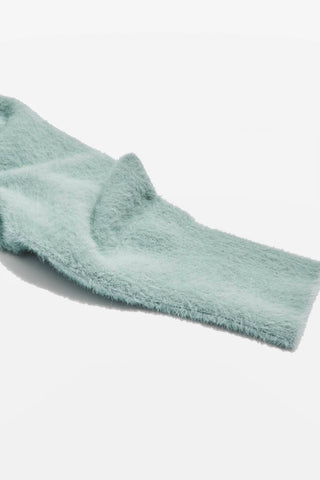 Topshop - Suéter de tricô felpudo com cílios