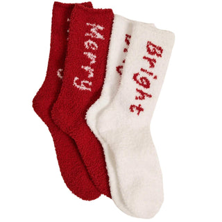 Z Supply - 2-Pack Bright & Merry Socks