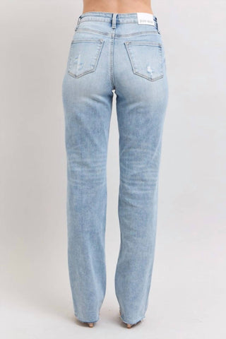 Judy Blue - Calça jeans estilo pai de cintura média
