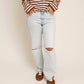 Pistola - Lexi Mid Rise Bowed Straight Jean