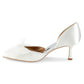 Badgley Mischka - WOMEN METALLIC FESTIVE EMBELLISHED BOW PUMPS