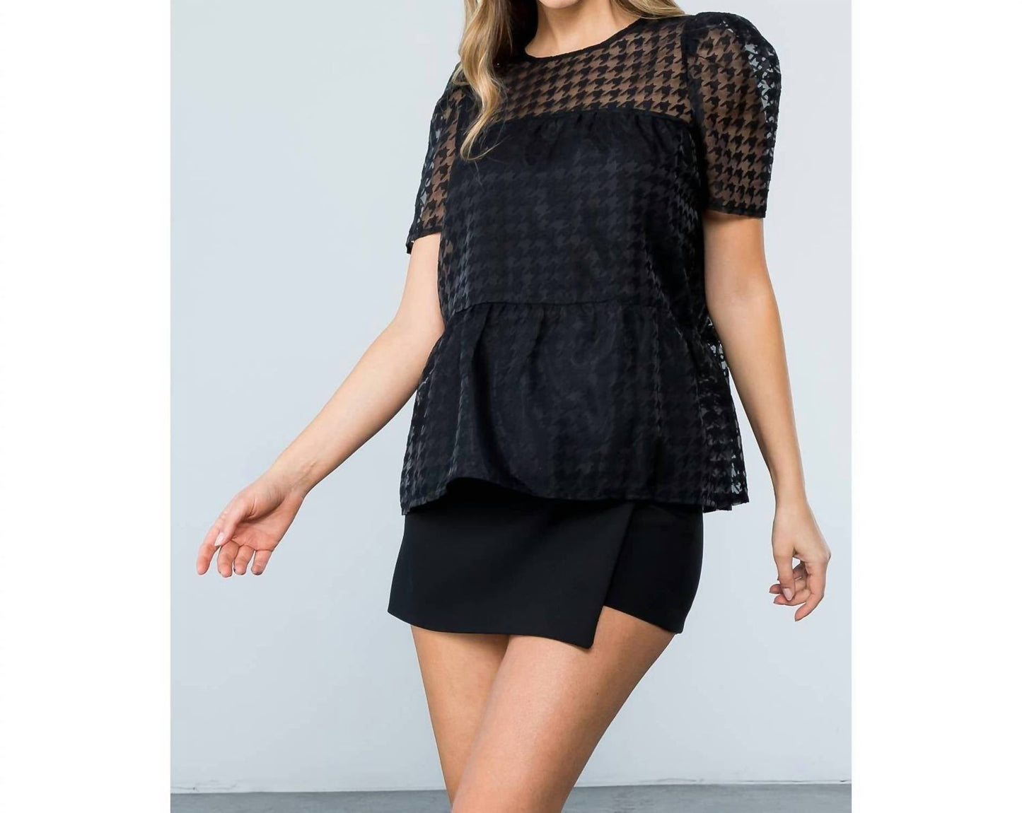 Thml - Mesh Short Sleeve Top