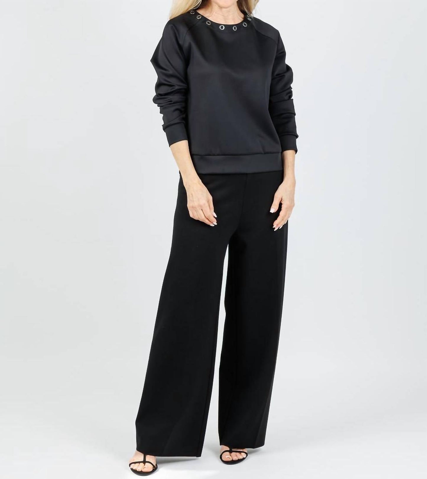 Lysse - Women's Desi Grommet Detail Neoprene Pullover