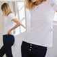 Catherine Gee - Embroidered Horseshoe Cotton T-shirt