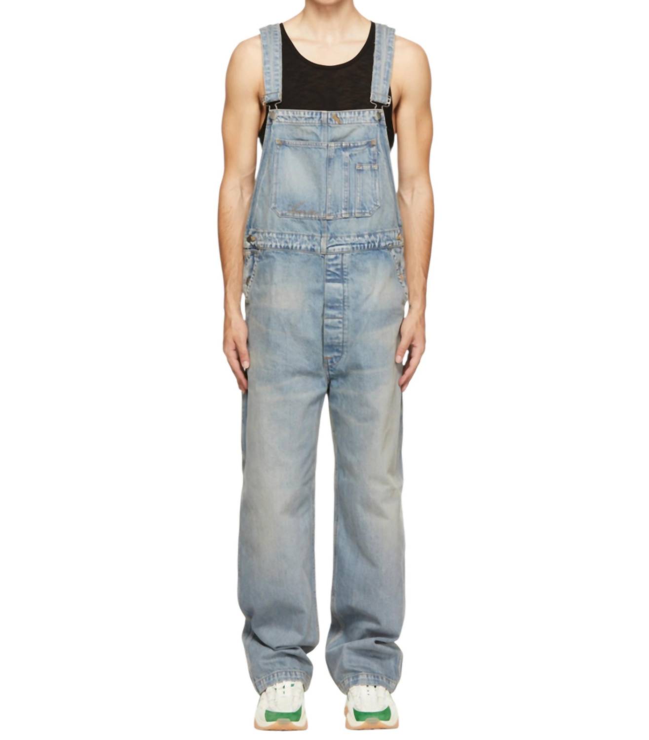 Amiri - Topstitching Denim Overalls