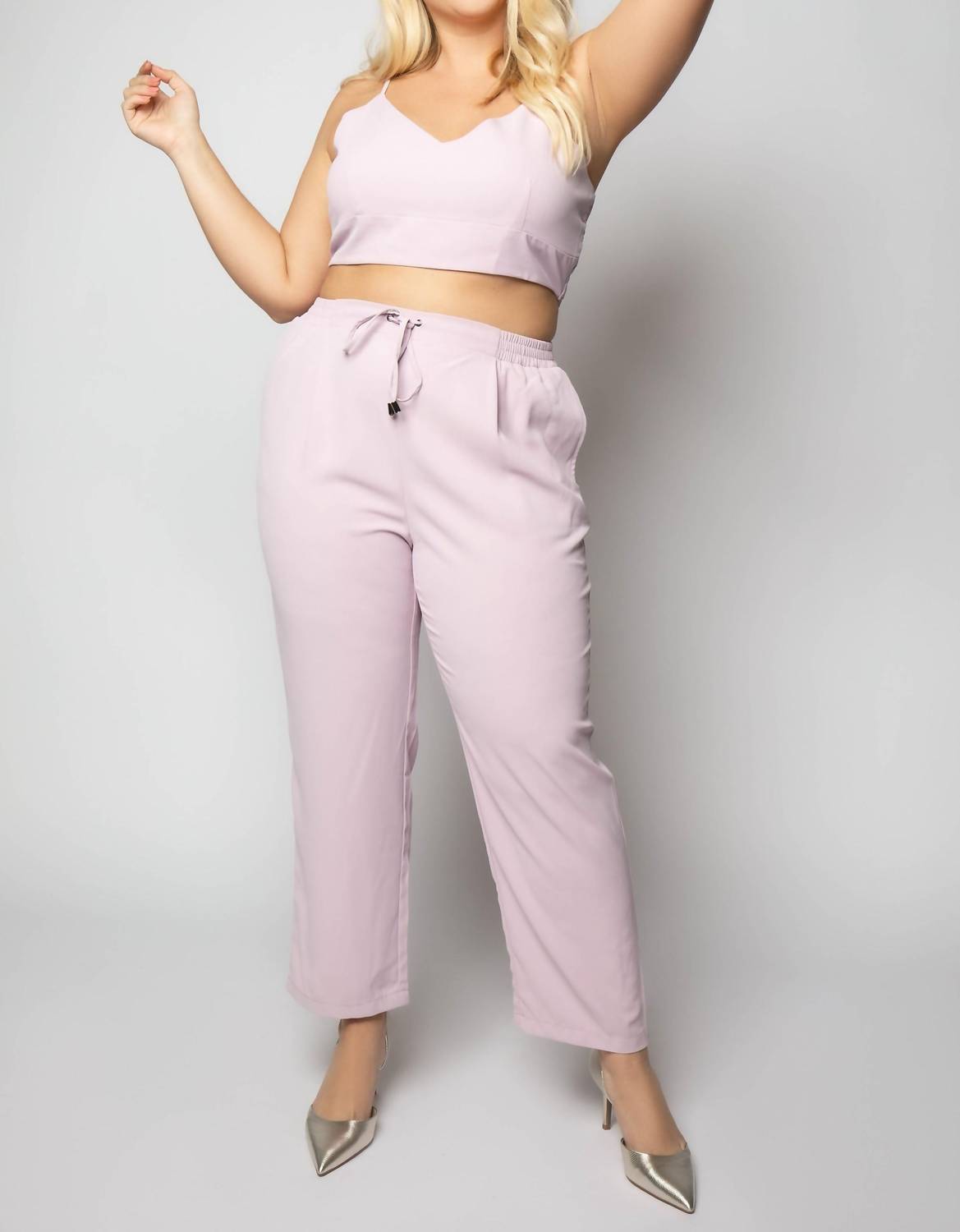 Geegee - 3 Piece Woven Pants Suit - Plus