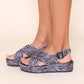 Intentionally Blank - Women's Sum Lilac Zebra Sandals
